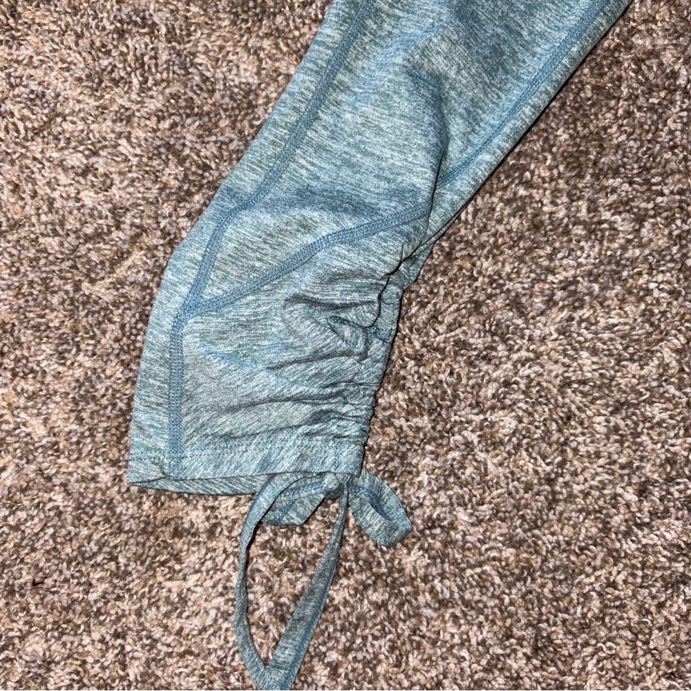 Women's Blue Athletic Leggings - Picture 6 of 12